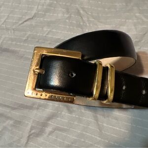 Perry Ellis Black and Gold Belt with Classic Elegance 1” Sz Medium